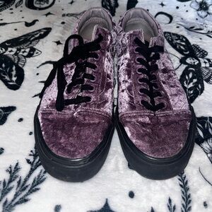 Brushed Velvet Lilac Vans